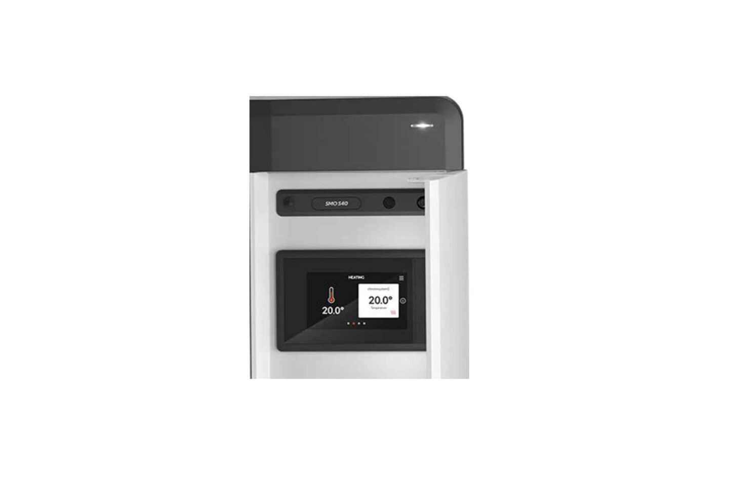 Display einer NIBE Wärmepumpe mit S-Regler